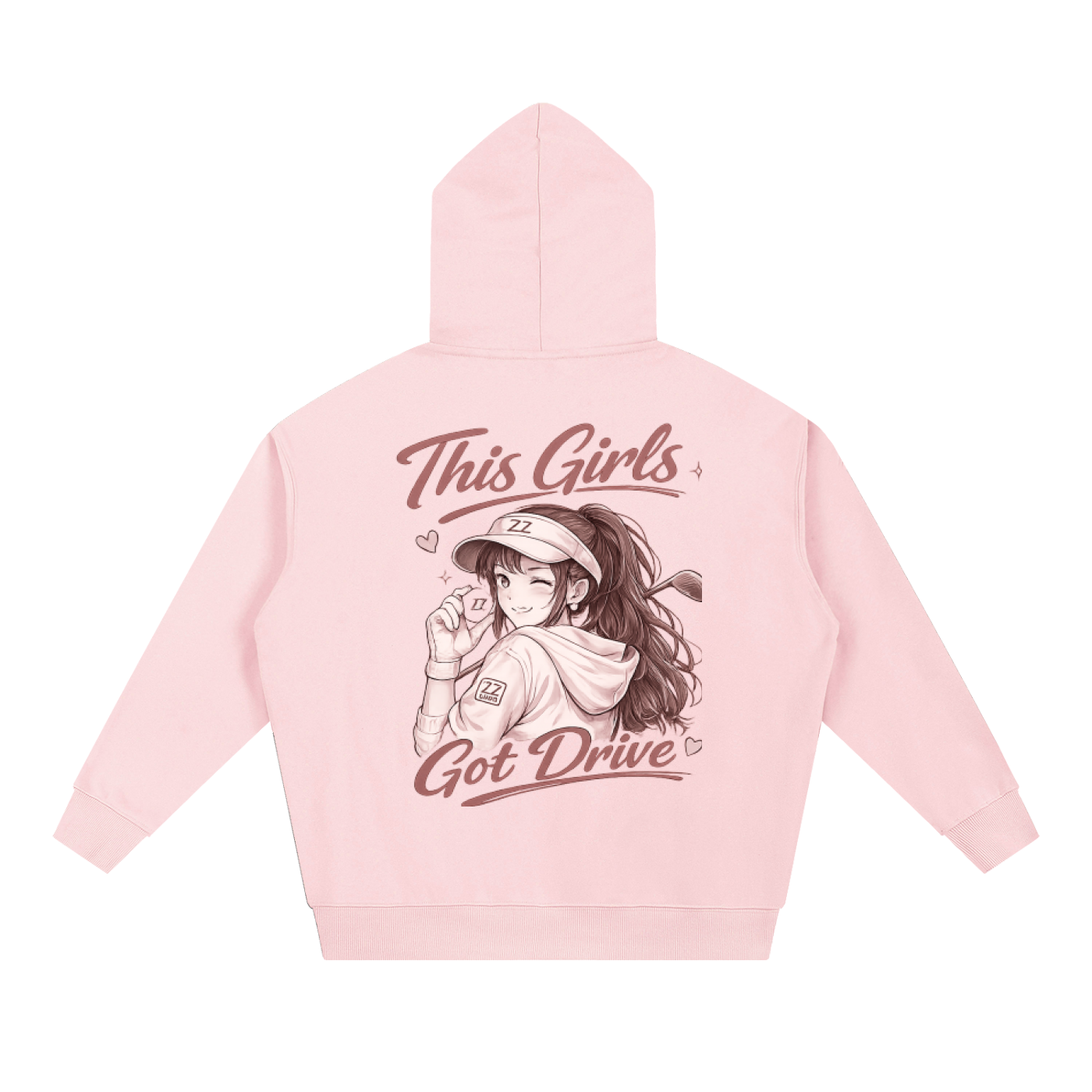 Zero Zen Golf Anchor Hoodie in black — alternate view
