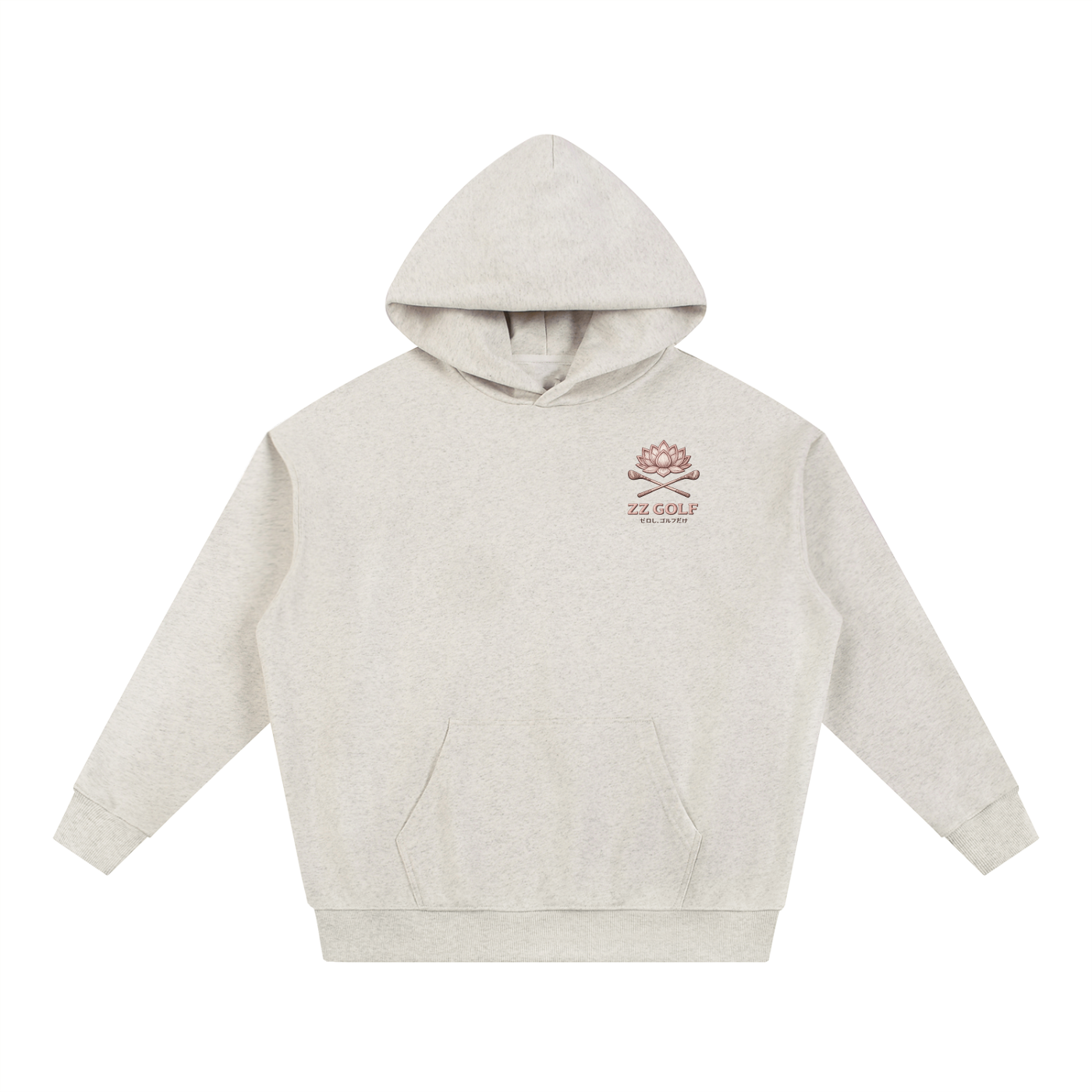 Zero Zen Golf Anchor Hoodie in black — alternate view