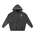 Zero Zen Golf 19th Hole Hoodie in black and apricot — alternate view