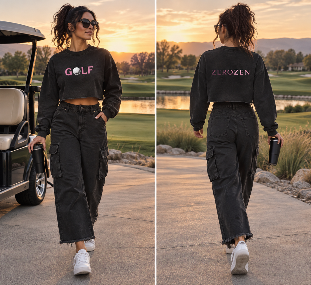 Back Nine Crop Sweatshirt