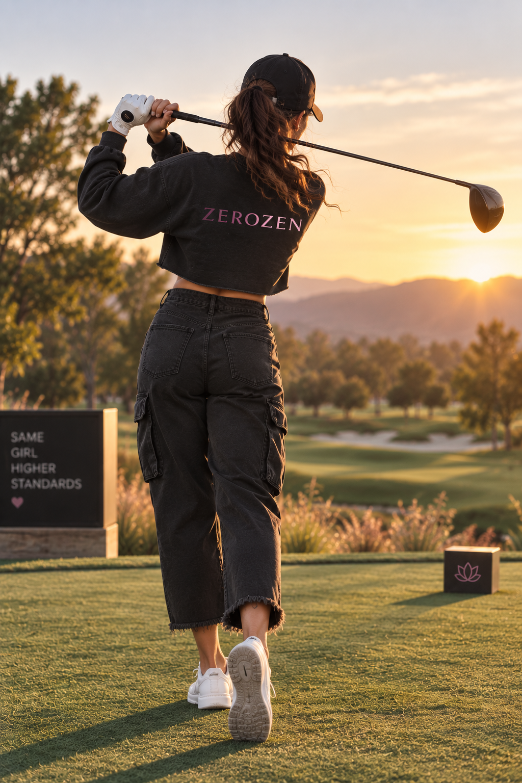Back Nine Crop Sweatshirt